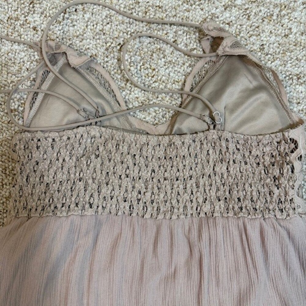 VINE & VALLEY Adella Maxi Slip Dress Size XL Stardust Lace Ruffle Boho Beach - Picture 11 of 11
